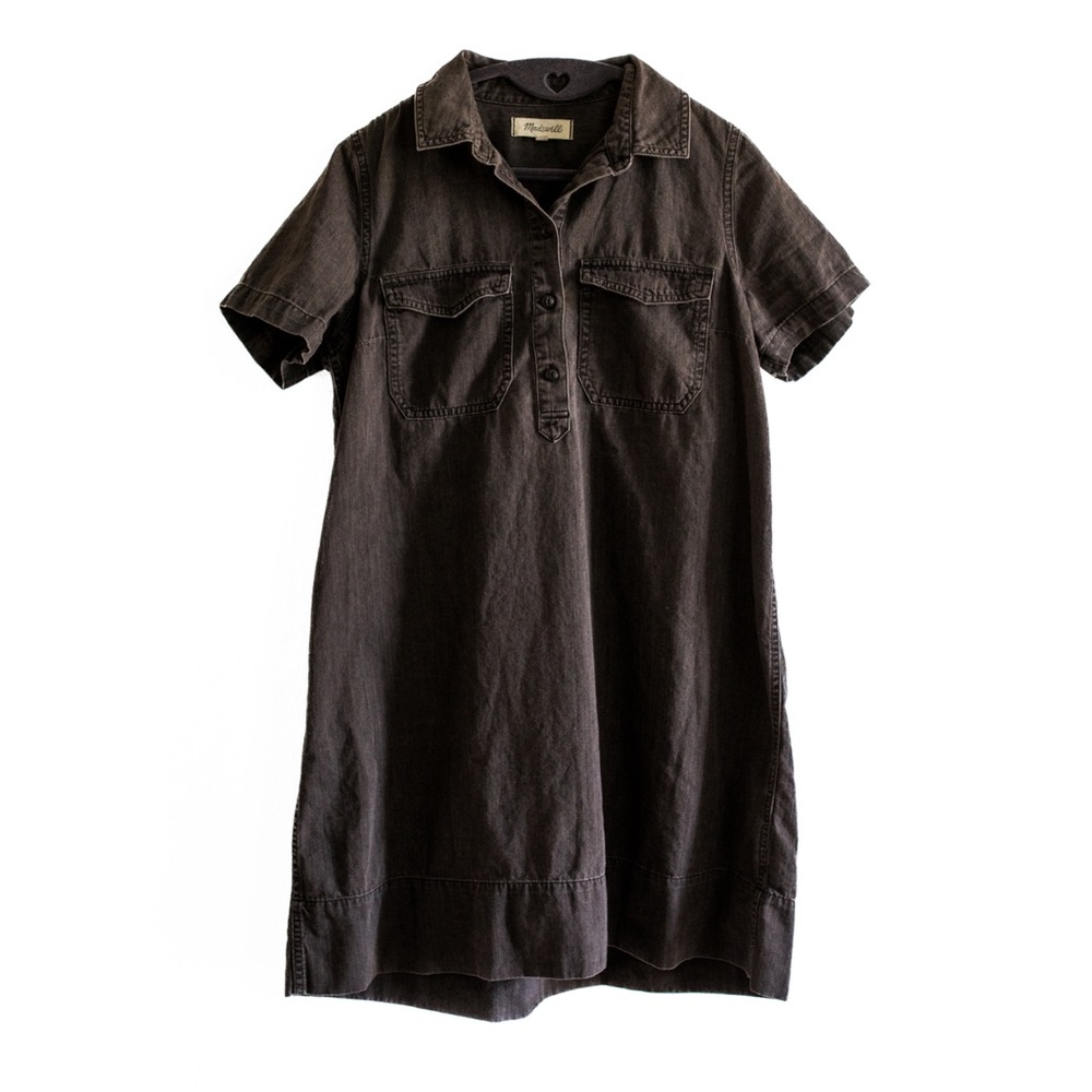 Madewell Black Denim Dress